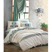 Комплект постільної білизни Cotton Box Nostalgic Reyya, ранфорс, євро 200×220 см