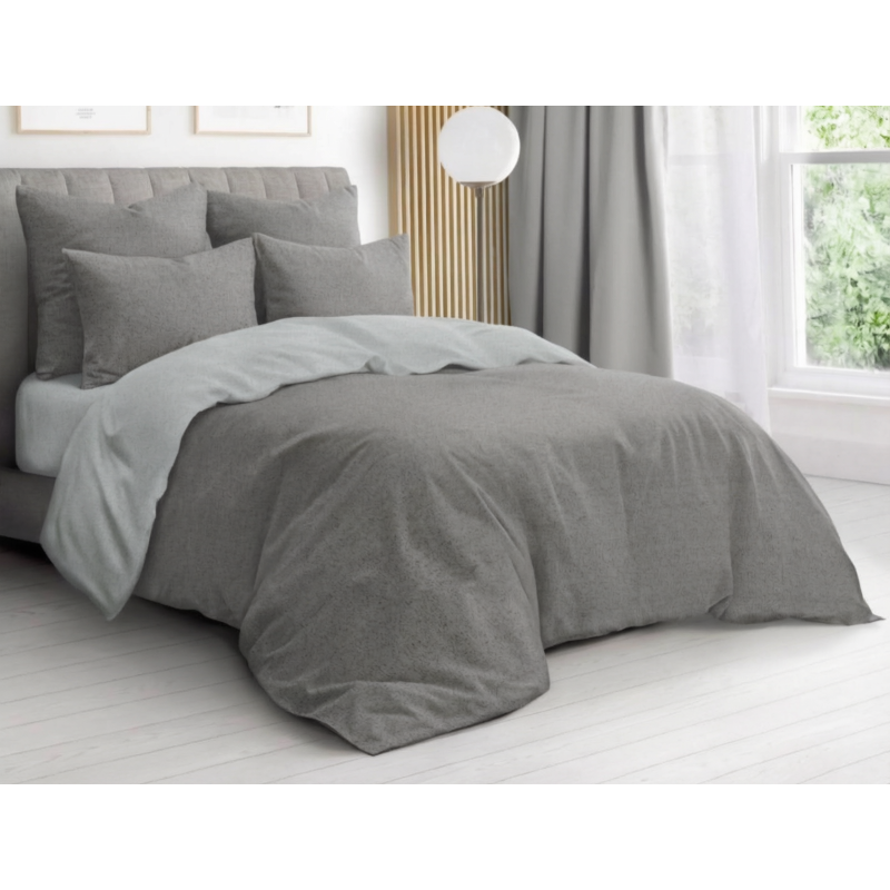 Graphite-Silver Bed Linen Set