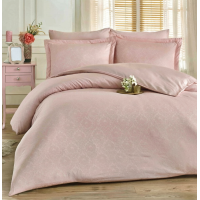 Постільна білизна PUDRA CLASSIK DAMASK Жакард MERISET - Євро на резинці (550647)