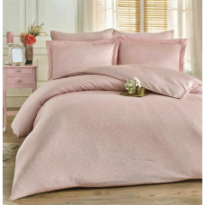 Постільна білизна PUDRA CLASSIK DAMASK Жакард MERISET - Євро на резинці (550647)