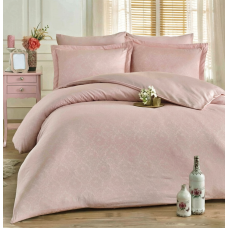 Постільна білизна PUDRA CLASSIK DAMASK Жакард MERISET - Полуторний на резинці (550647)