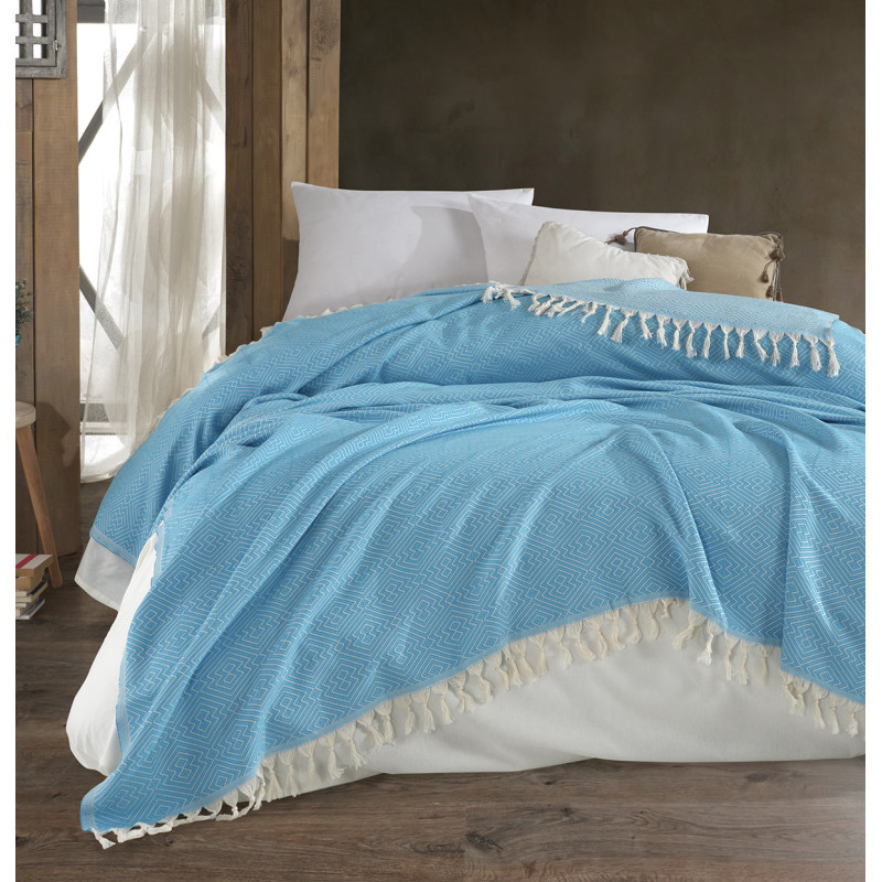 Плед Diva Summer Голубой 205*200
