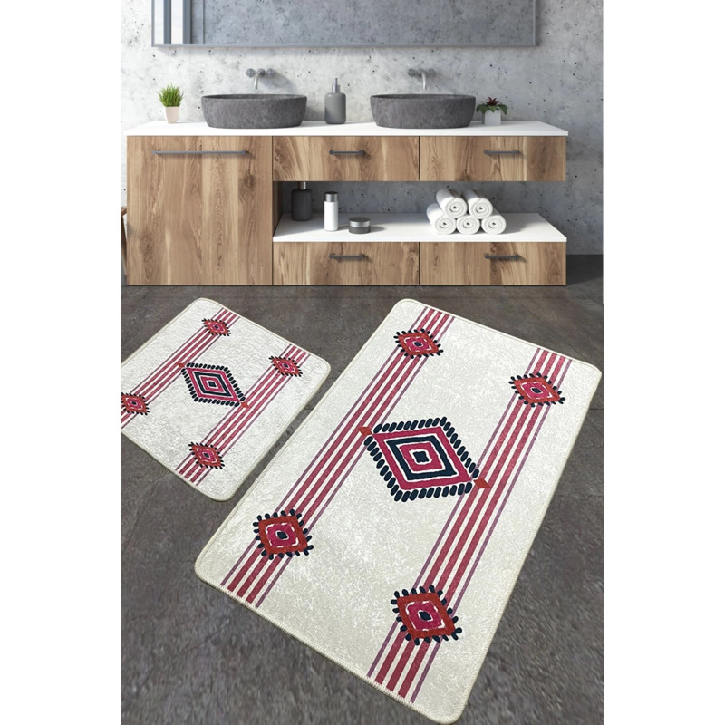 Набор ковриков для ванной комнаты Chilai Home MEORE 60*100+50*60
