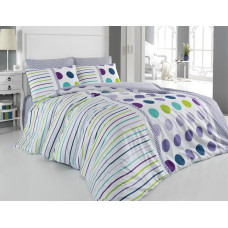 Постельное белье Majoli ранфорс Pera v3 Лила 200x220
