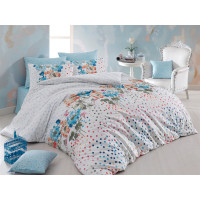 Постельное белье Majoli Sara v4 Mavi 200x220
