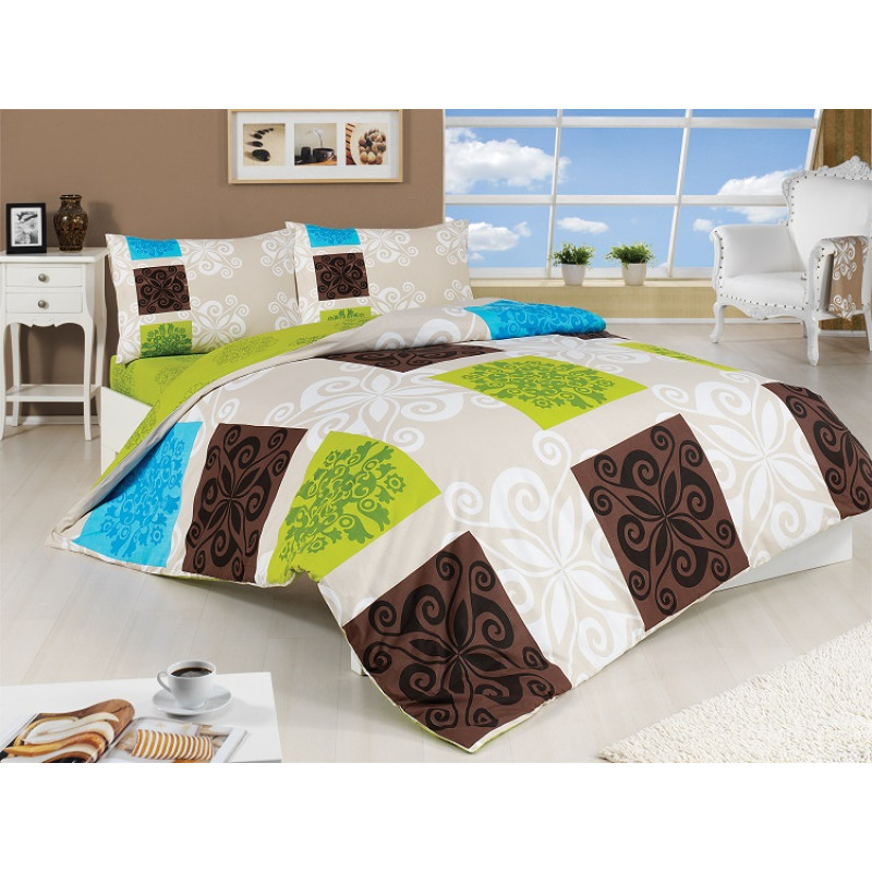 Постельное белье Majoli ранфорс Sedef v2 200x220
