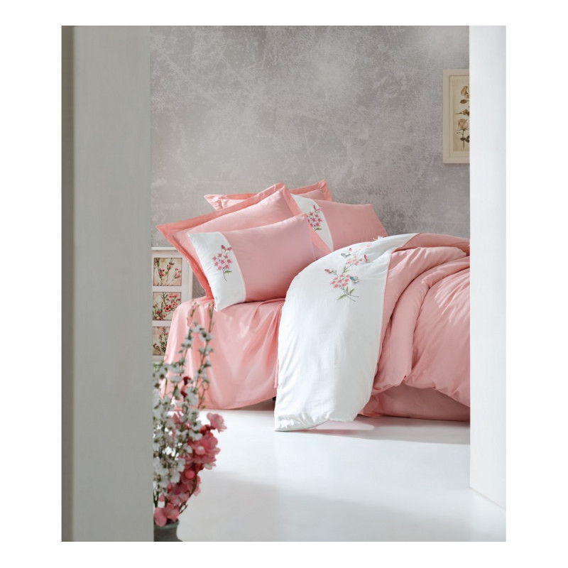 Комплект постельного белья Cotton Box 3d Brode Sante Pudra