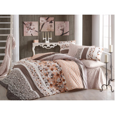 Постельное белье Majoli Laviva v4 Кофе 200x220
