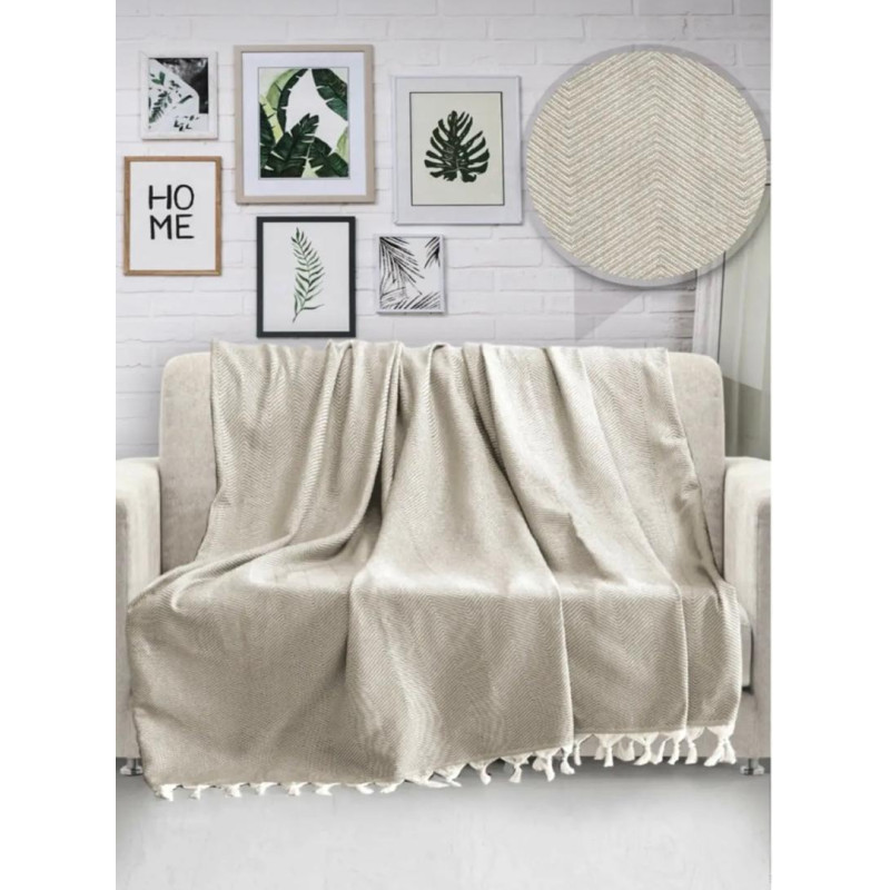 Плед Diva Waves Капучино 170x230
