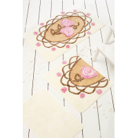 Коврик для ванной Chilai Home Dantel Beige