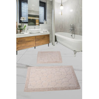 Набор ковриков для ванной комнаты Diva Tas Kivircik Cream 60*100+50*60
