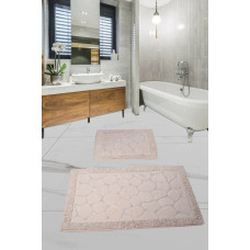 Набор ковриков для ванной комнаты Diva Tas Kivircik Cream 60*100+50*60
