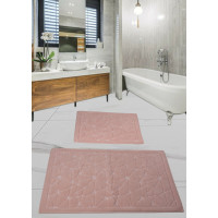 Набор ковриков для ванной комнаты Diva  Camparcasi Pudra 60*100+50*60