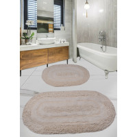 Набор ковриков для ванной комнаты Diva Shine Ecru  60*100+50*60