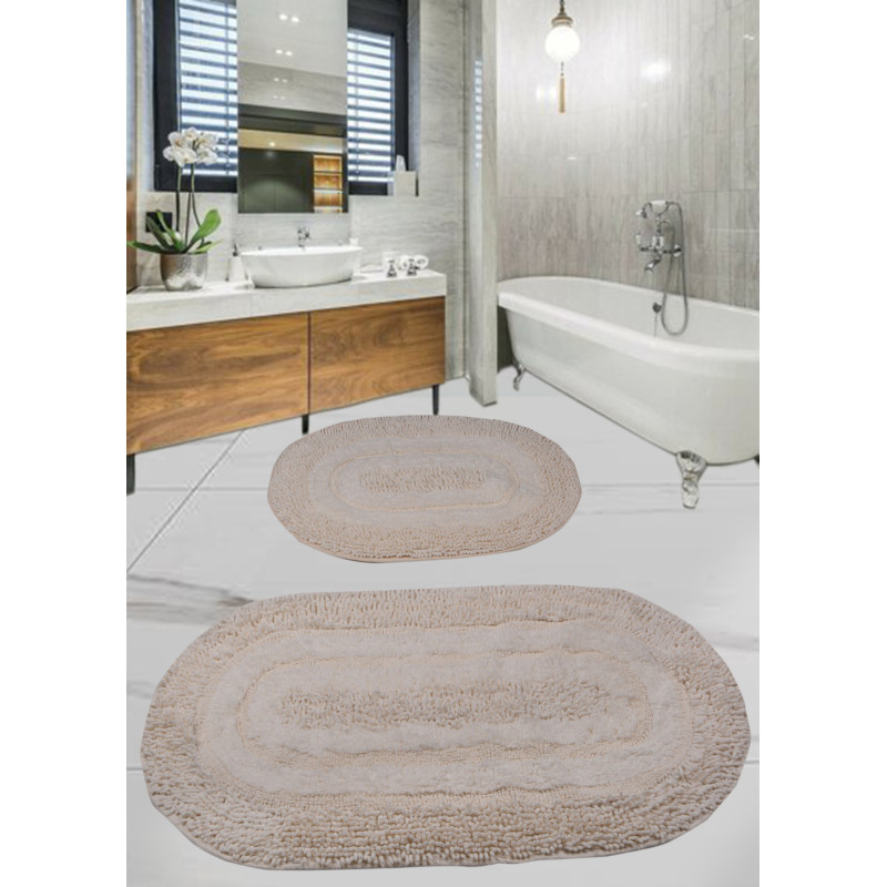 Набор ковриков для ванной комнаты Diva Shine Ecru 60*100+50*60
