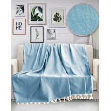 Плед Diva Waves L Blue 168x230
