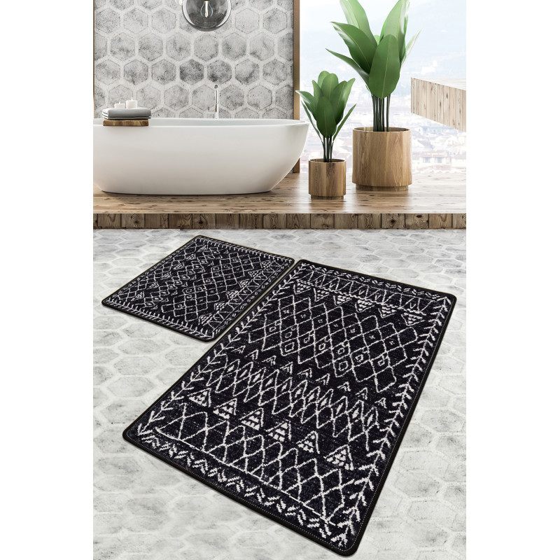 Набор ковриков для ванной Chilai Home SOHO BANYO HALISI DJT 60x100+50x60
