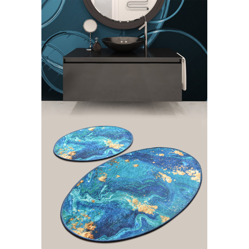 Набор ковриков для ванной Chilai Home MARBLING DJT 60x100+50x60
