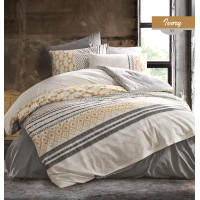 Комплект постельного белья Majoli Ivory v3 Grey 200x220