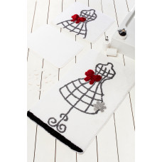 Коврик для ванной Chilai Home Elbise White
