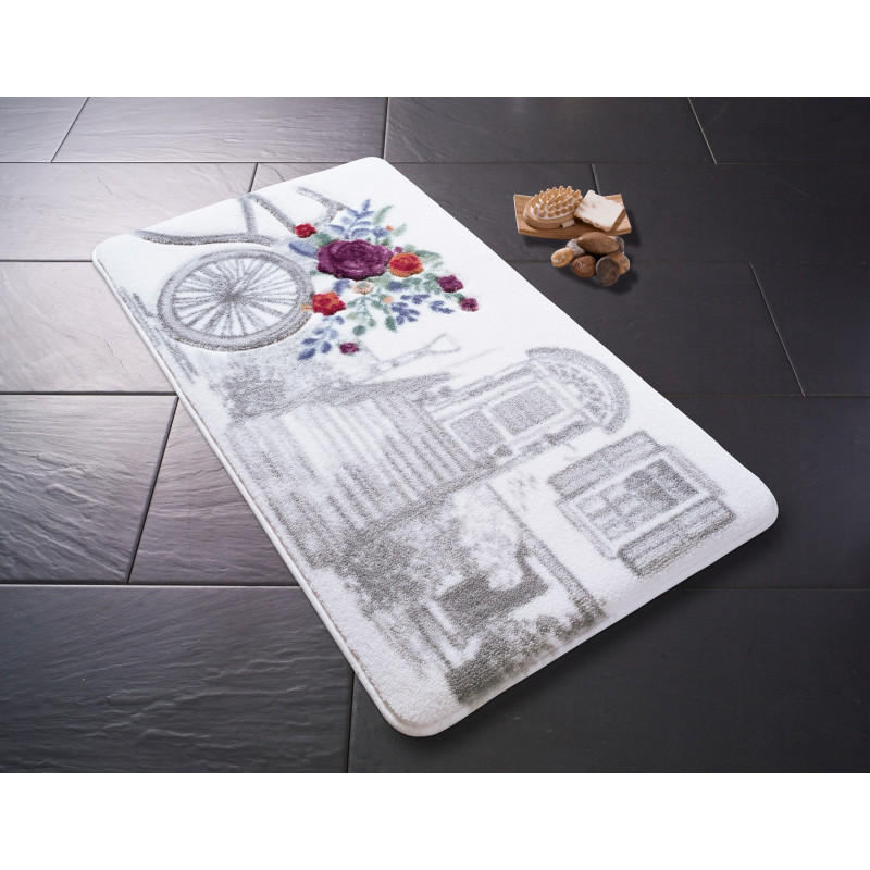 Коврик для ванной Confetti Rose Basket Gri  —  this doesn't need translation as it's already in a transliterated form suitable for Russian speakers.  It's understandable as is.
