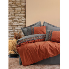 
Комплект постільної білизни Cotton Box Folk Art Tamaya Kiremit 200x220 