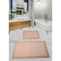 Набор ковриков для ванной комнаты Diva  Tas Kivircik Pudra  60*100+50*60