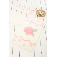 Коврик для ванной Chilai Home Rose Dot Ecru
