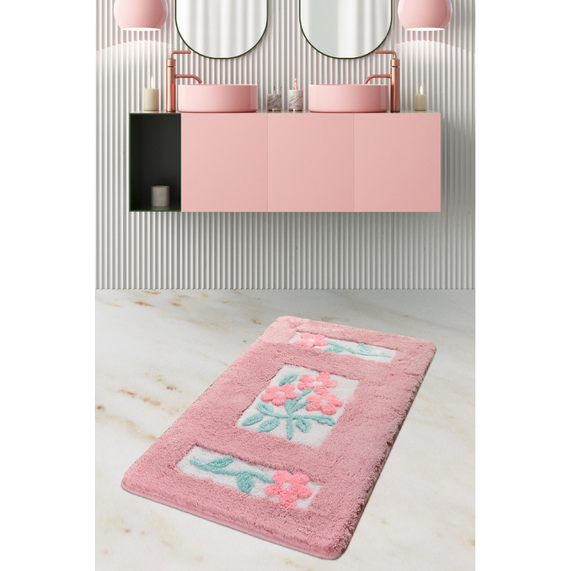 Ванный коврик Chilai Home Linda Pembe 60x100
