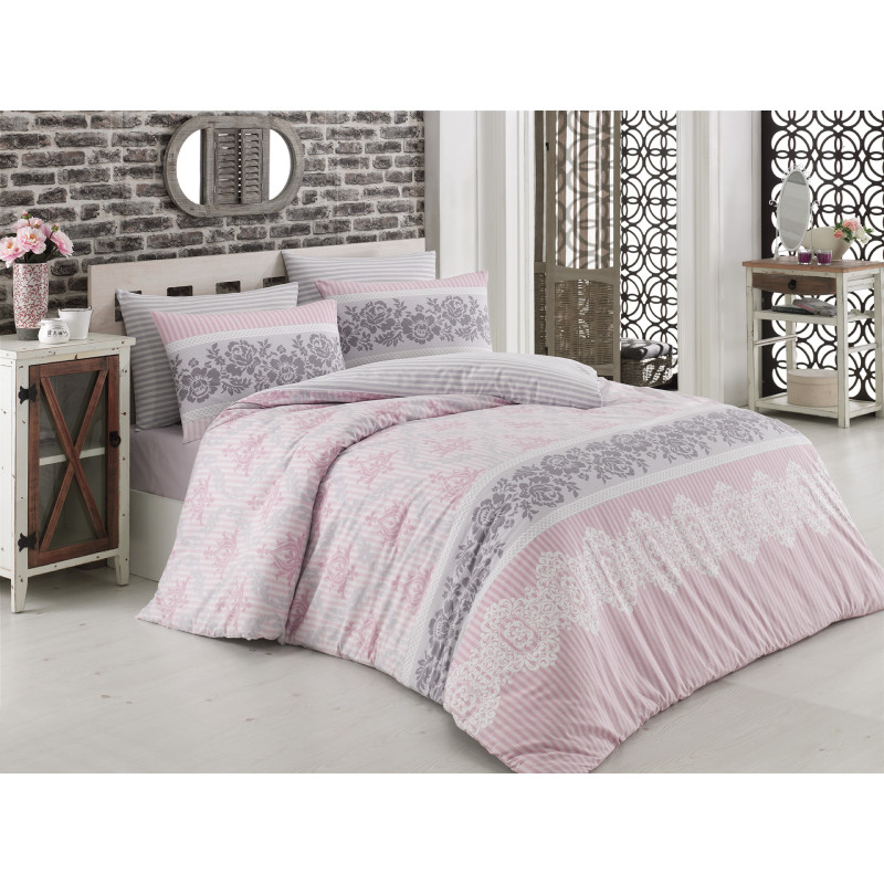 Комплект постельного белья Majoli Irene Dusty Rose