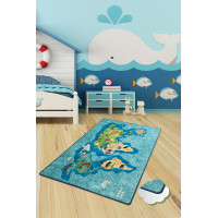 Коврик в детскую комнату Chilai Home MAP MAVI  100*160