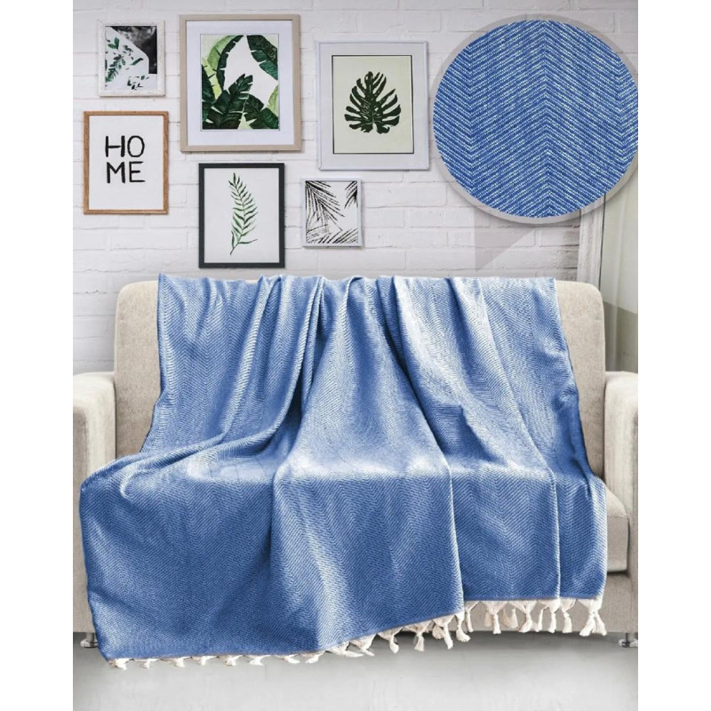 Плед Diva Waves Blue 170x230
