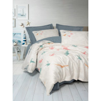 Комплект постільної білизни Cotton Box Maritime Kaija Mavi