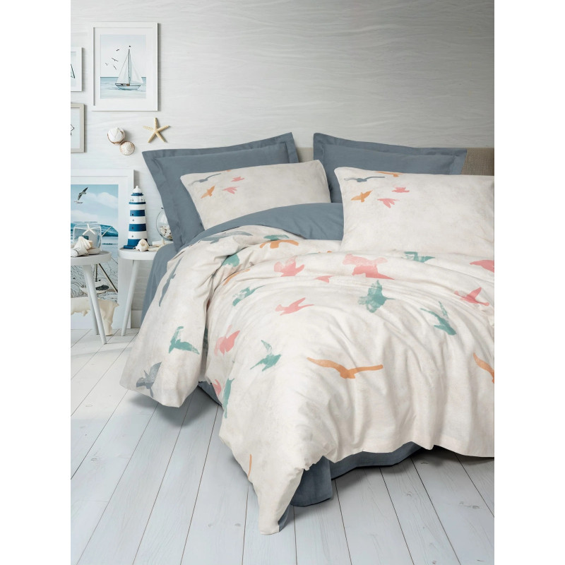 Комплект постельного белья Cotton Box Maritime Kaija Mavi
