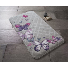 Коврик для ванной Confetti Butterfly Plaid Purple 50*57
