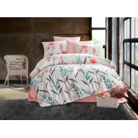 Комплект постельного белья Majoli Alfonso v1 Лососевый 200x220
