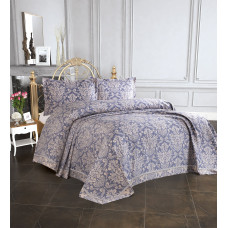 Покрывало Tropik Home Pandora Damask Navy Blue 1229-3 240x260

