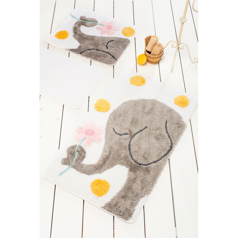 Ванный коврик Chilai Home Buyuk Fil Grey
