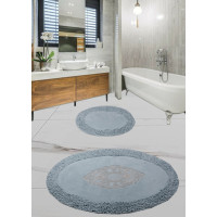 Набор ковриков для ванной комнаты Diva  Wazo S Blue 60*100+50*60