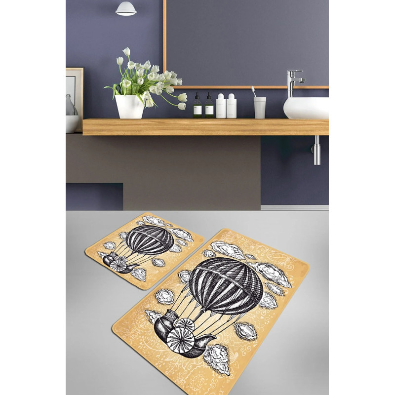 Набор ковриков для ванной комнаты Chilai Home Propeller 60*100+50*60
