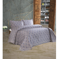 Покрывало Tropik Home Pandora Zigzag Navy Blue 1229-5  240x260