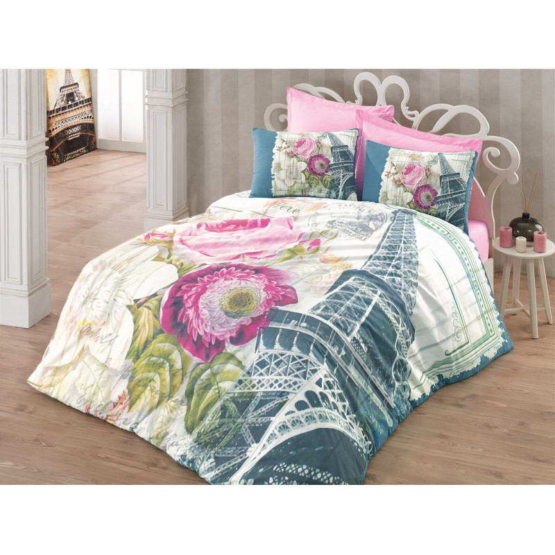 Комплект постельного белья Cotton Box Floral Eifyl Murdum  (This is already in Russian)

The text is already in Russian.  There's no need for translation.  The only possible change would be to adjust the spelling or transliteration of 