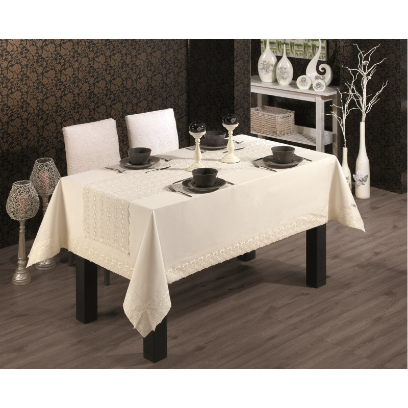 Скатерть Tabe Joie Collection Кремовая
