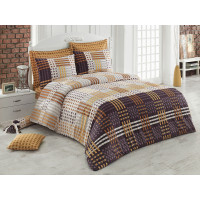 Постельное бельё Majoli Cameron v1 Kahve 200x220