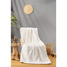 Плед Cotton box Emboss кремовый 220x240
