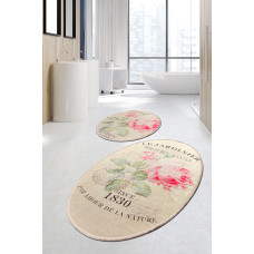Набор ковриков для ванной Chilai Home JARDINER DJT OVAL 60x100+50x60
