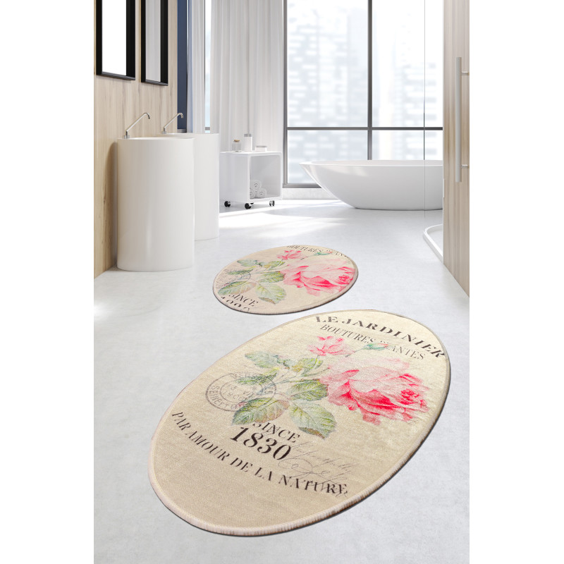 Набор ковриков для ванной Chilai Home JARDINER DJT OVAL 60x100+50x60
