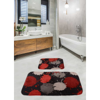 Набор ковриков для ванной комнаты Diva Damla Red   60*100+50*60