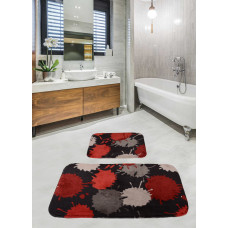 Набор ковриков для ванной комнаты Diva Damla Red 60*100+50*60
