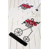 Коврик для ванной Chilai Home Alacati Red